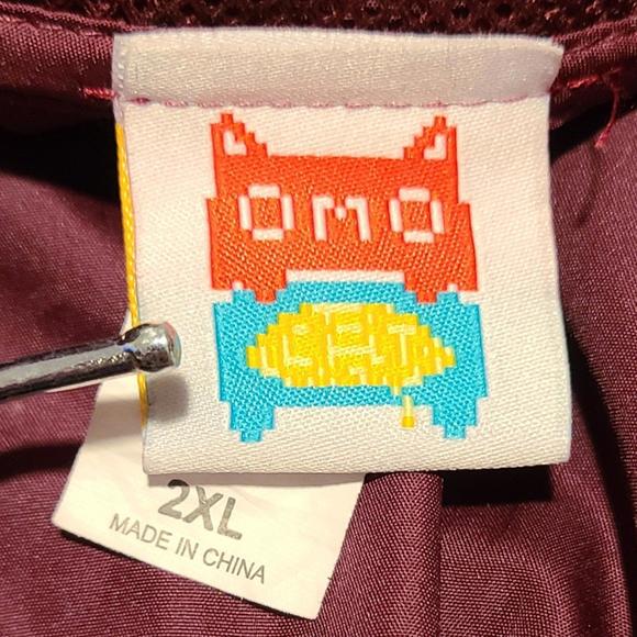 Damaged Omocat Bunnygirl Let's Play Anime Kawaii Red Windbreaker Jacket Size 2XL - Picture 8 of 9